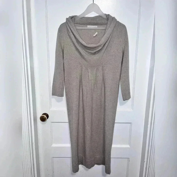 FABIANA FILIPPI CASHMERE SILK COWL NECK SWEATER DRESS - Picture 1 of 5